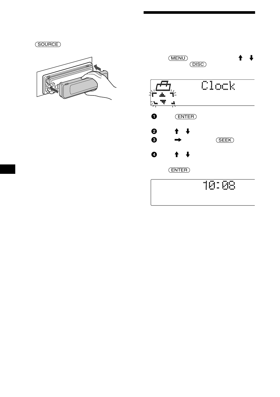 Ajuste del reloj | Sony MDX-M690  RU User Manual | Page 50 / 254