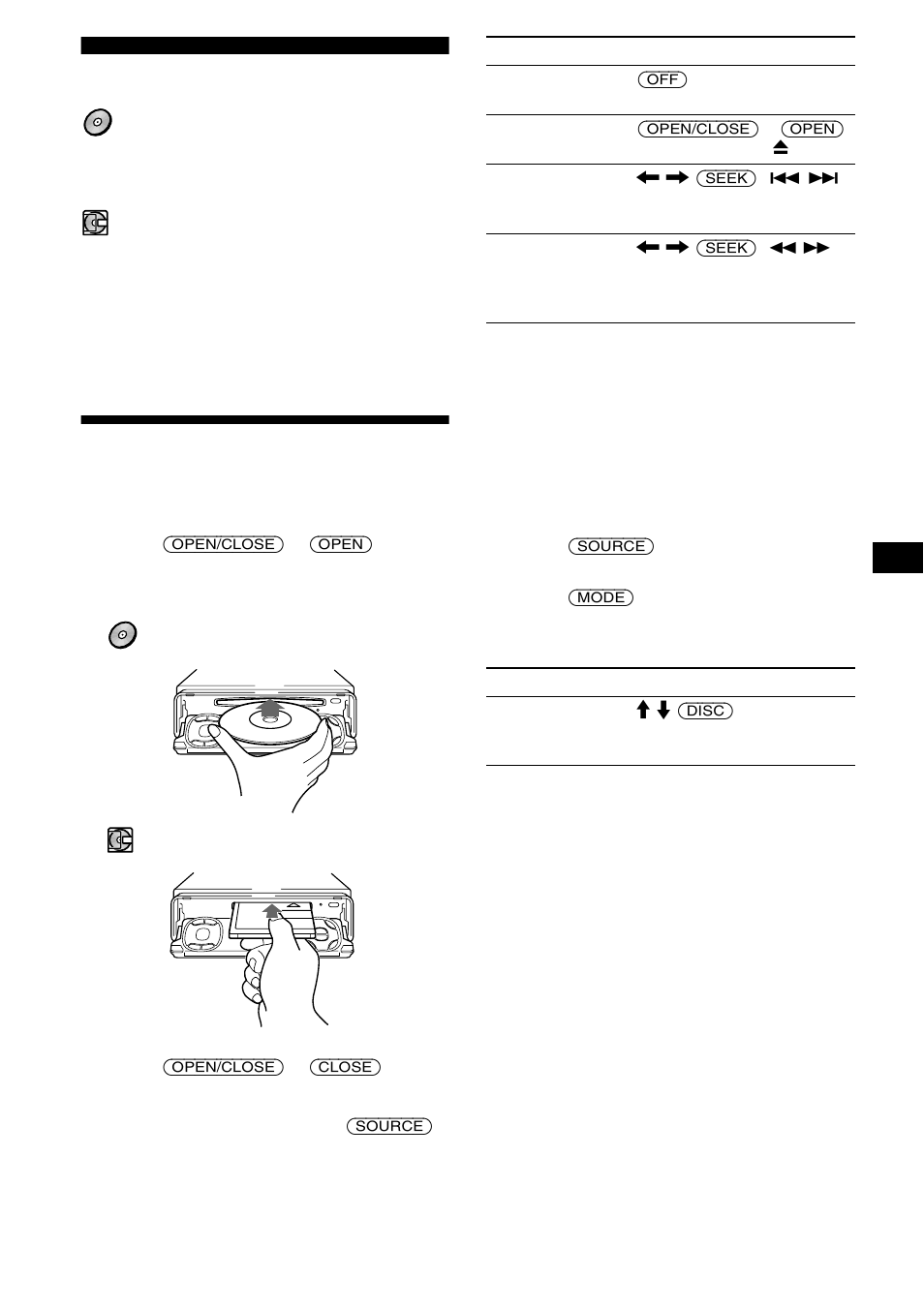 Cd/md, Reproducción de discos | Sony MDX-M690  RU User Manual | Page 51 / 254