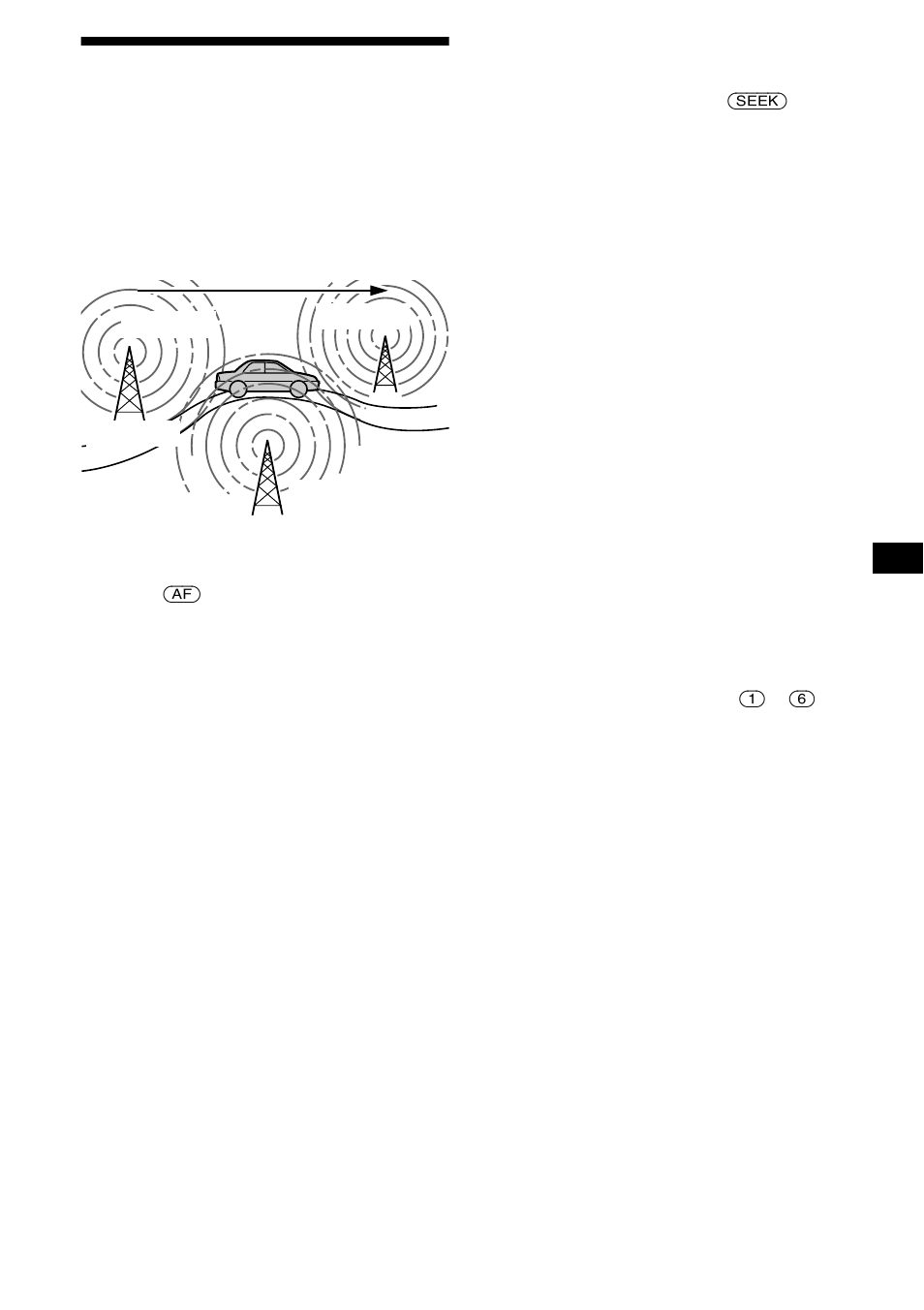 Función af, Resintonización automática para mejorar la, Recepción — función af | Sony MDX-M690  RU User Manual | Page 57 / 254