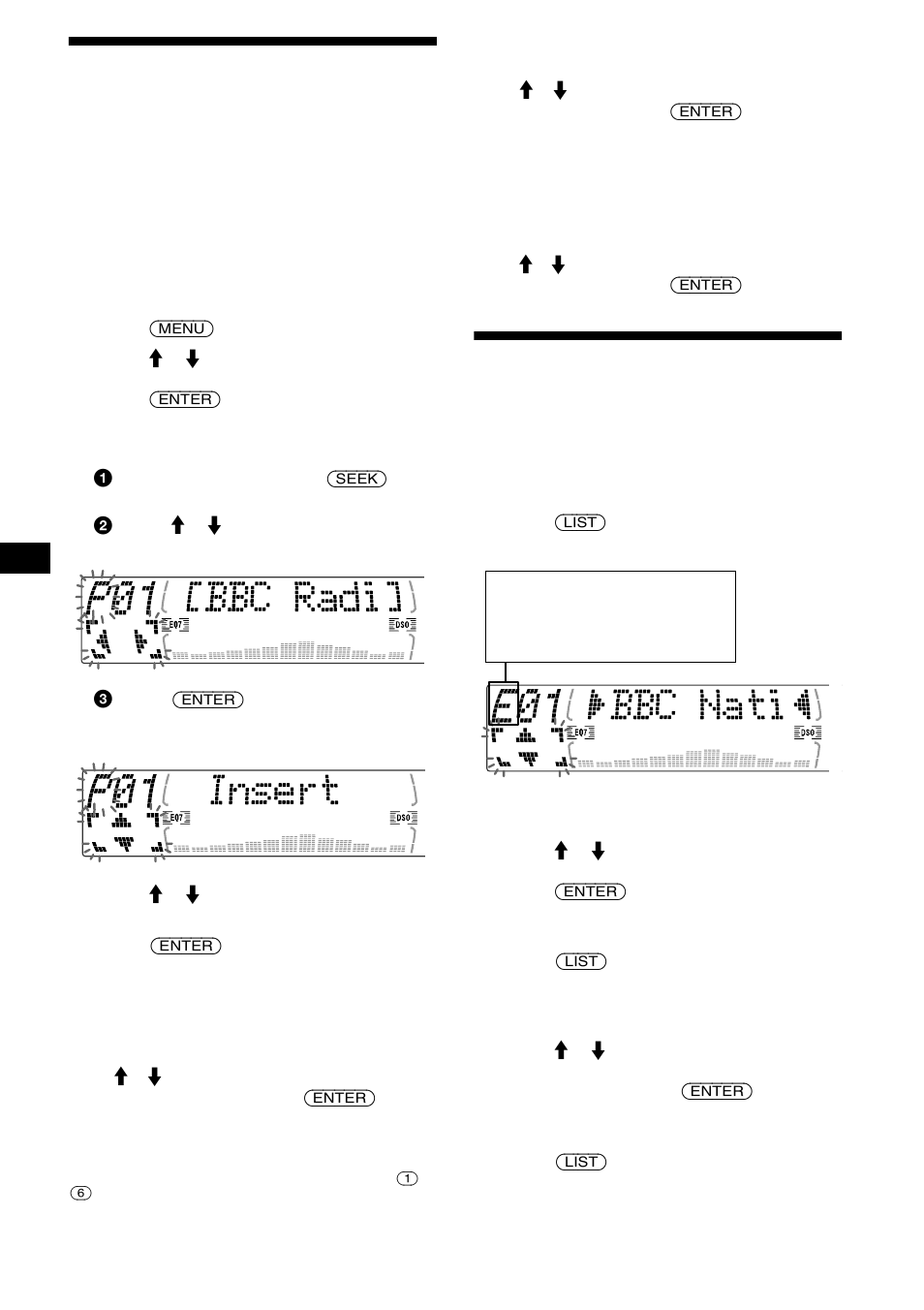 Memorización manual de servicios dab, Edición de programación, Sintonización de programas dab mediante una lista | Sintonización de programas dab mediante, Una lista | Sony MDX-M690  RU User Manual | Page 62 / 254