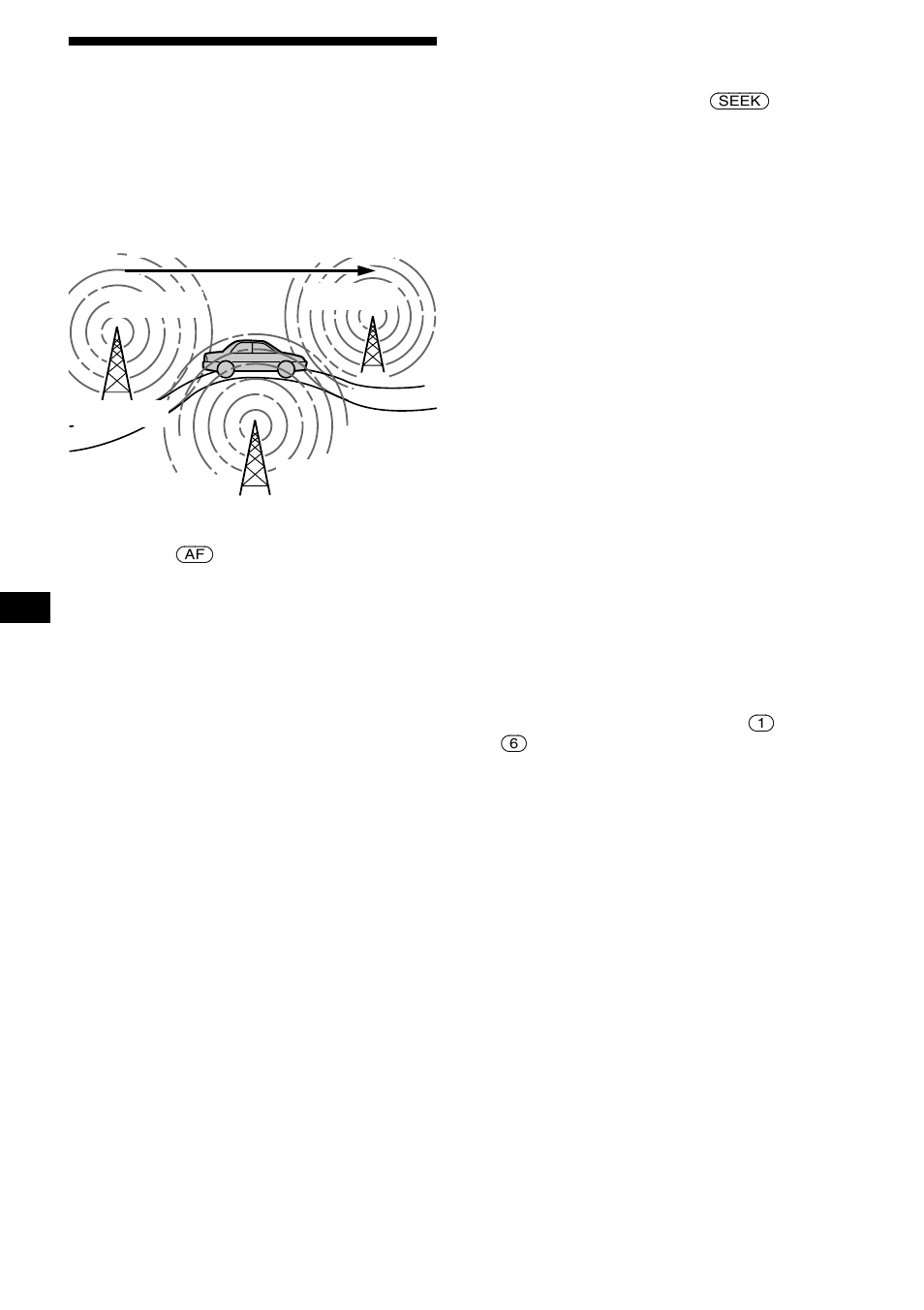 Automatisk sökning för bästa mottagningsresultat, Af-funktion, Automatisk sökning för bästa | Mottagningsresultat — af-funktion, Sid 18 | Sony MDX-M690  RU User Manual | Page 98 / 254