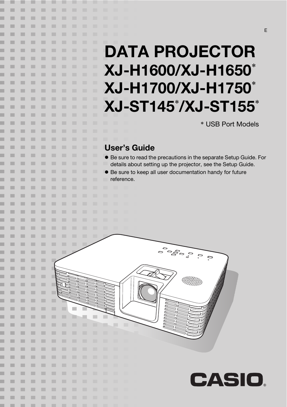 Casio XJ-H1650  EN User Manual | 64 pages