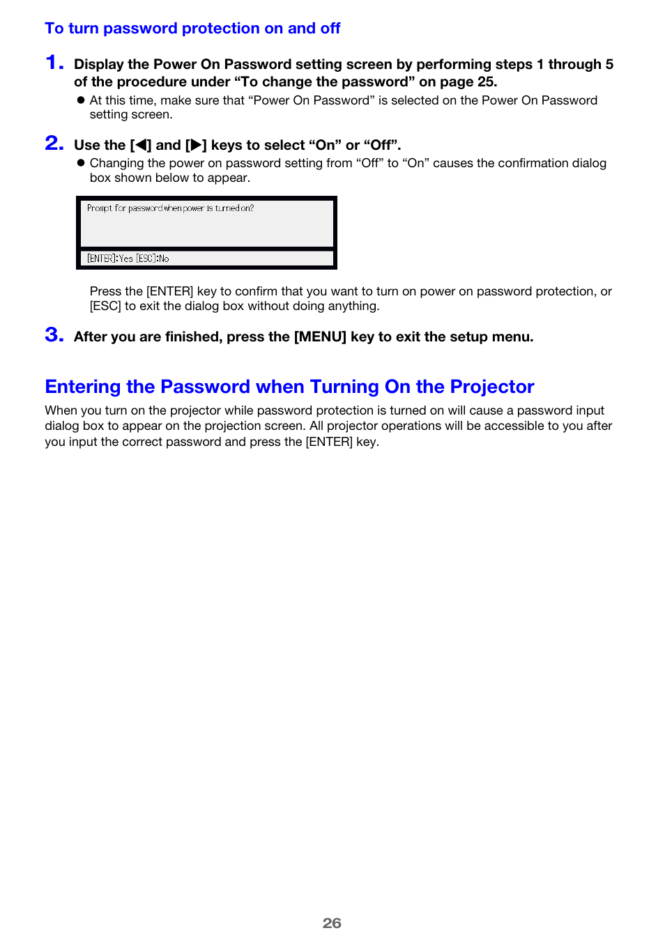 Casio XJ-H1650  EN User Manual | Page 26 / 64
