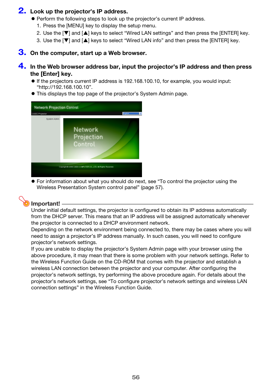 Casio XJ-H1650  EN User Manual | Page 56 / 64