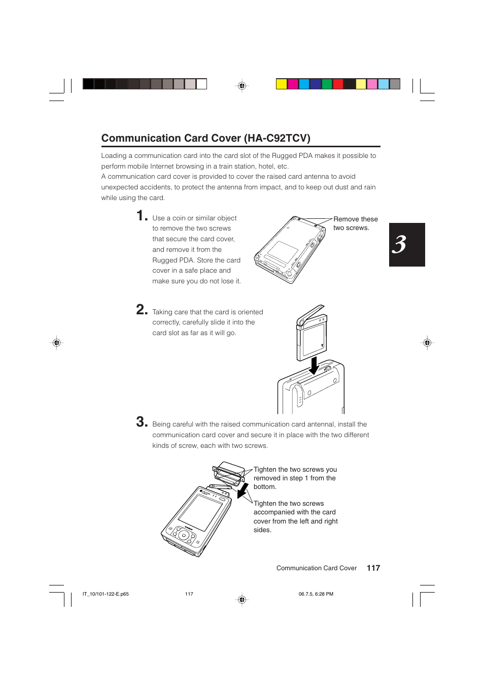 Communication card cover (ha-c92tcv) | Casio Stylus User Manual | Page 117 / 126