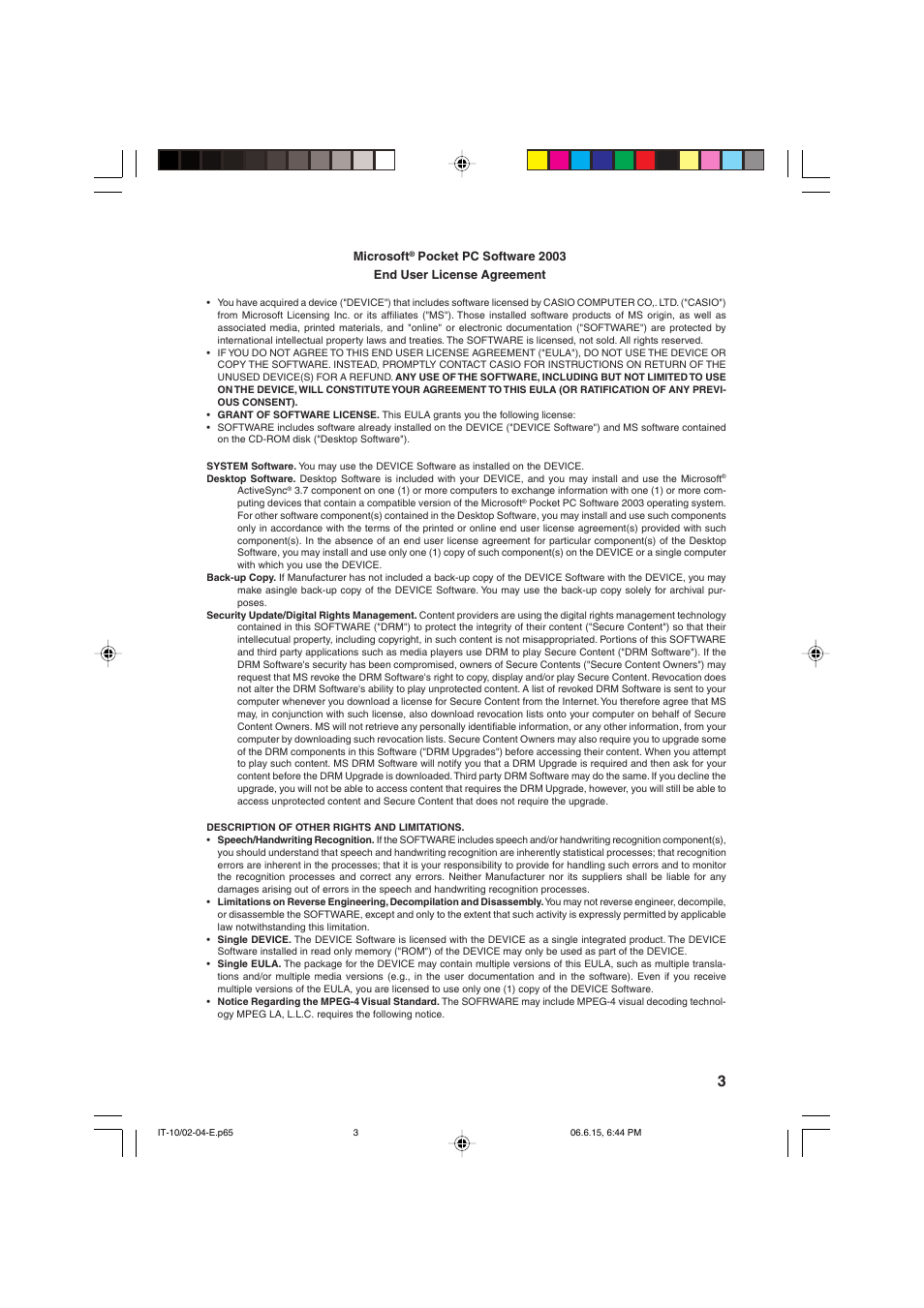 Casio Stylus User Manual | Page 3 / 126