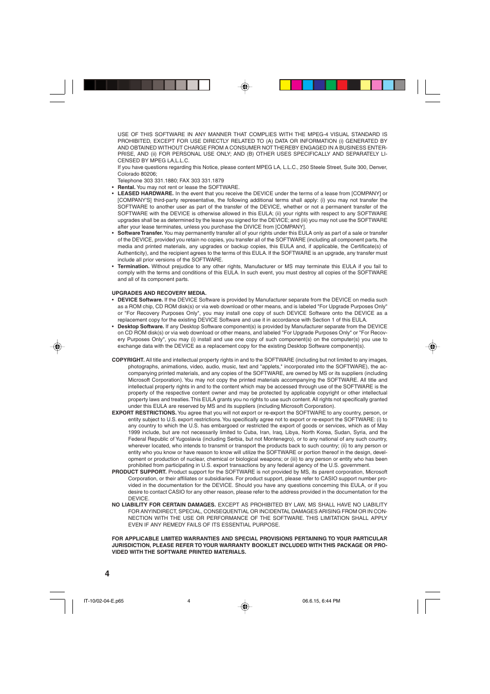 Casio Stylus User Manual | Page 4 / 126