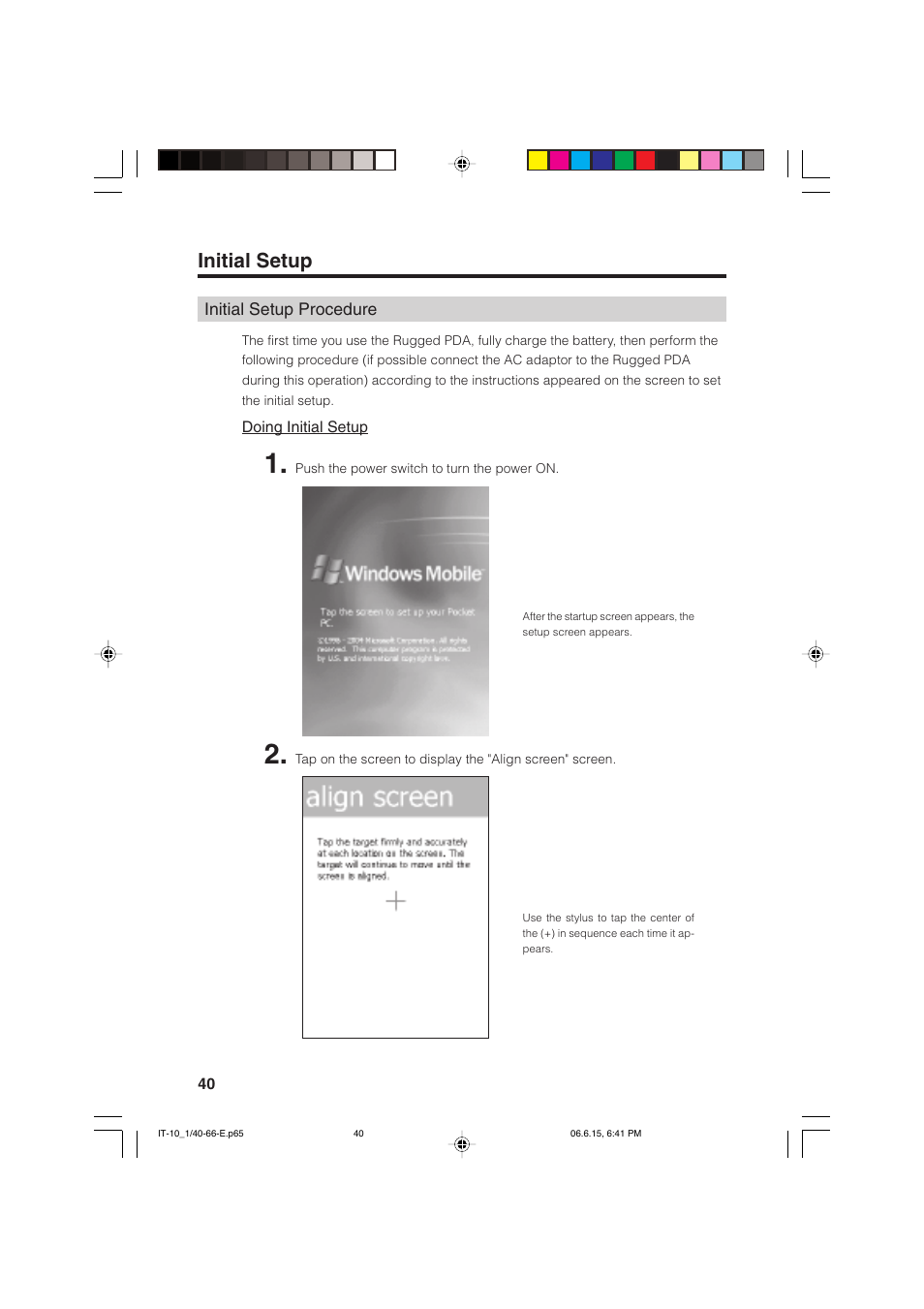 Initial setup | Casio Stylus User Manual | Page 40 / 126