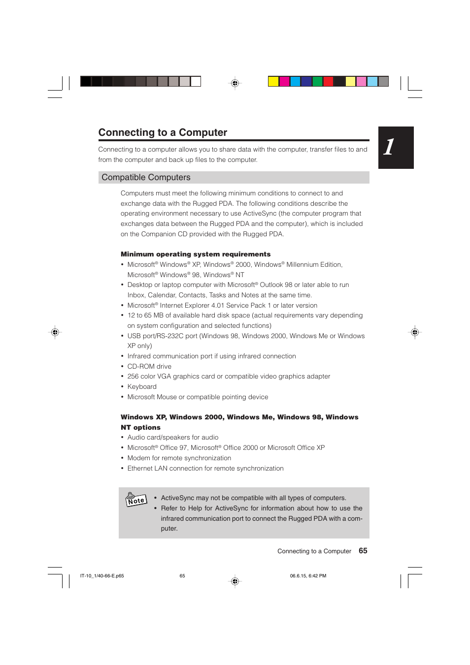 Connecting to a computer, Compatible computers | Casio Stylus User Manual | Page 65 / 126