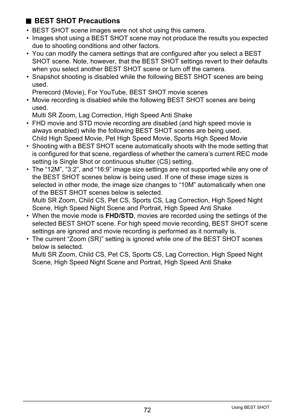 Casio EXILIM EX-ZR100 User Manual | Page 72 / 205