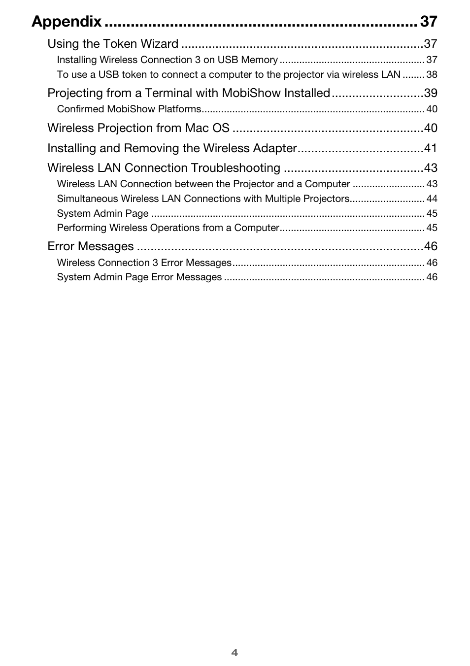 Appendix | Casio XJ-A246 User Manual | Page 4 / 47