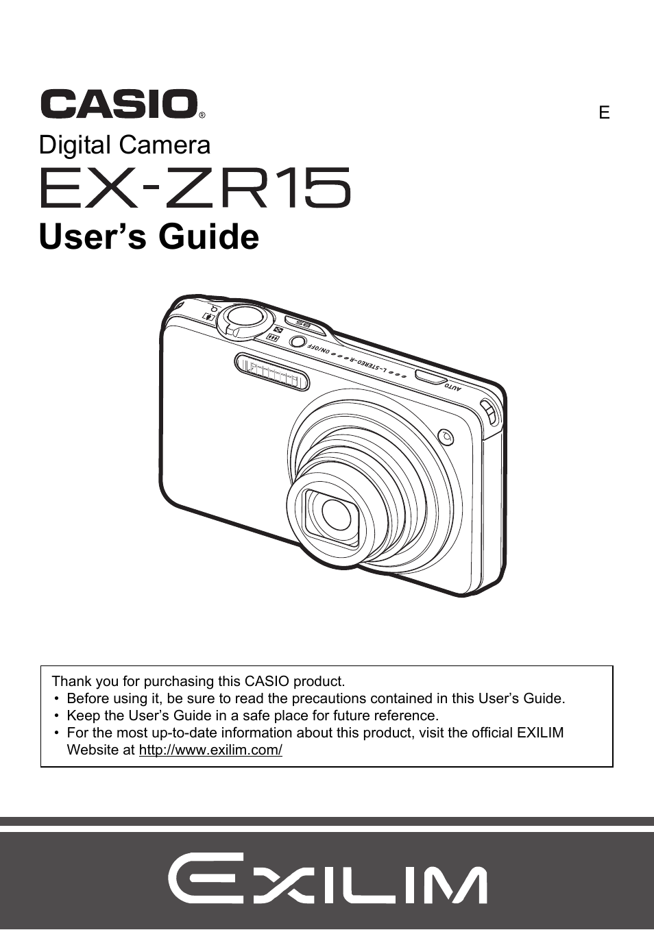 Casio EXILIM EX-ZR15 User Manual | 195 pages