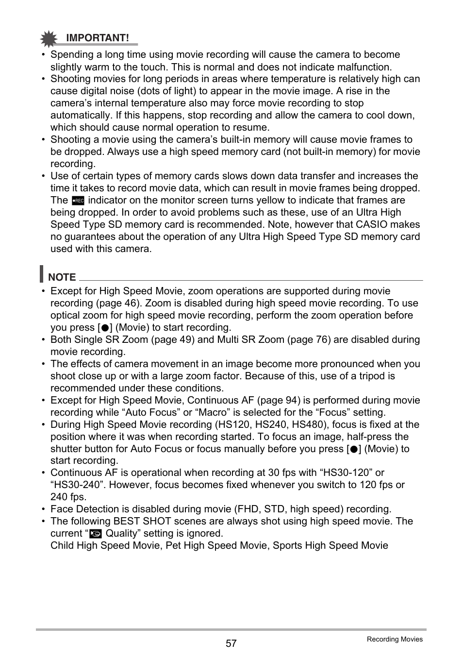 Casio EXILIM EX-ZR15 User Manual | Page 57 / 195