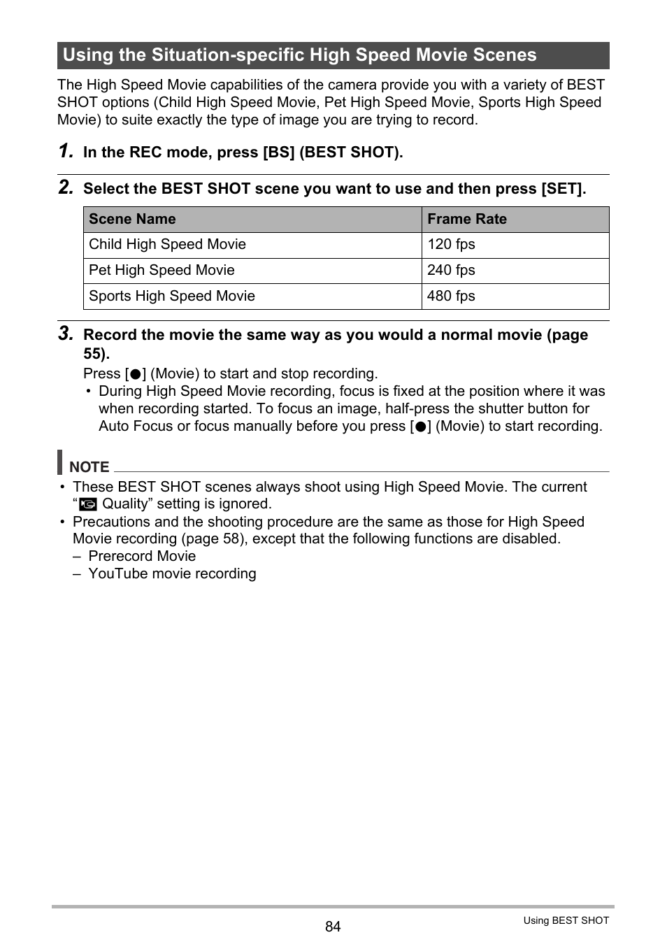 Casio EXILIM EX-ZR15 User Manual | Page 84 / 195