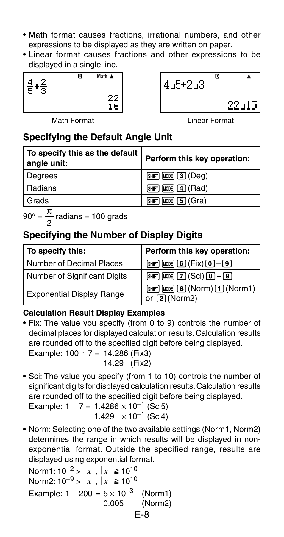 Casio fx-115ES User Manual | Page 10 / 54