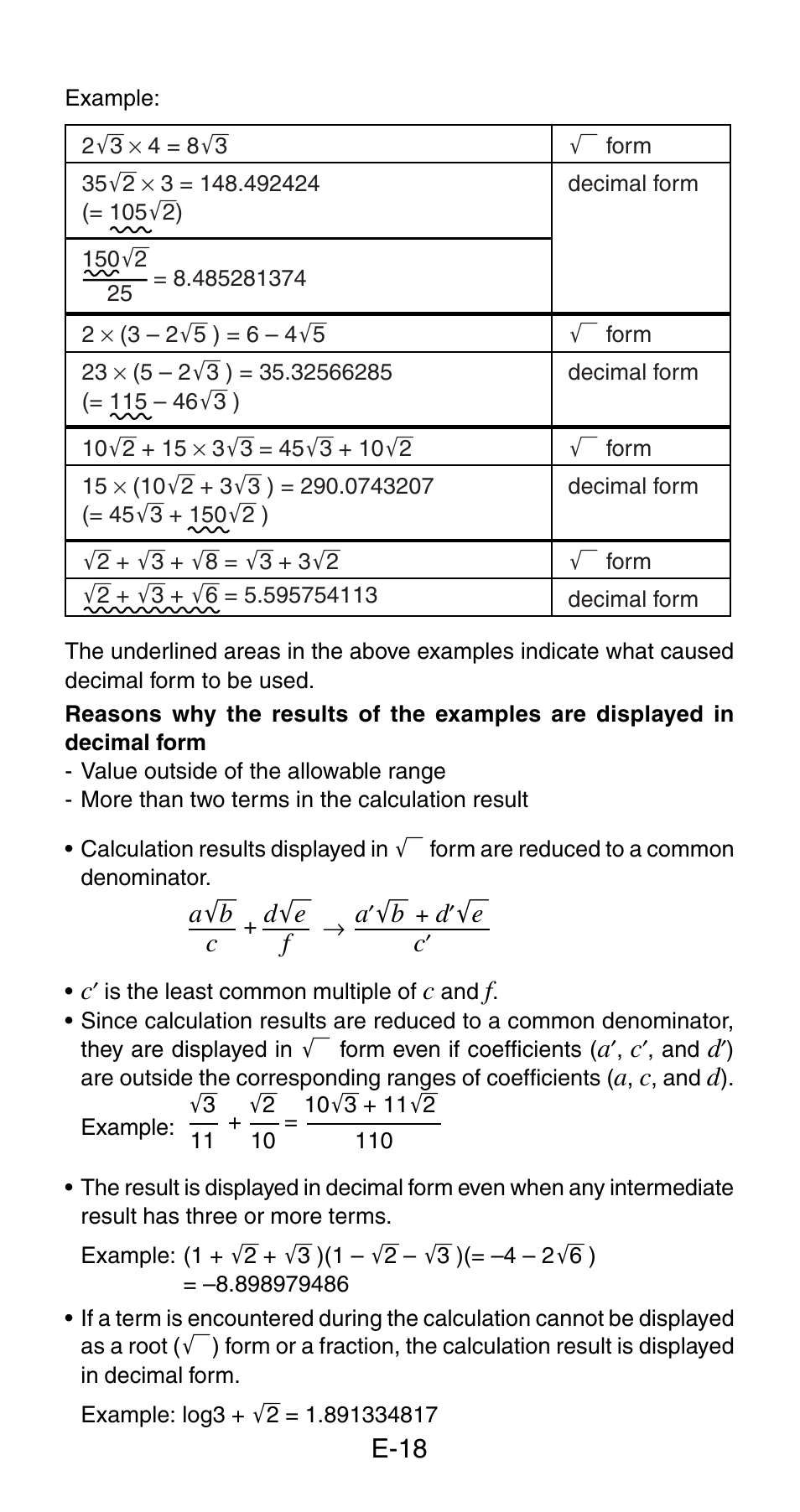 Casio fx-115ES User Manual | Page 20 / 54