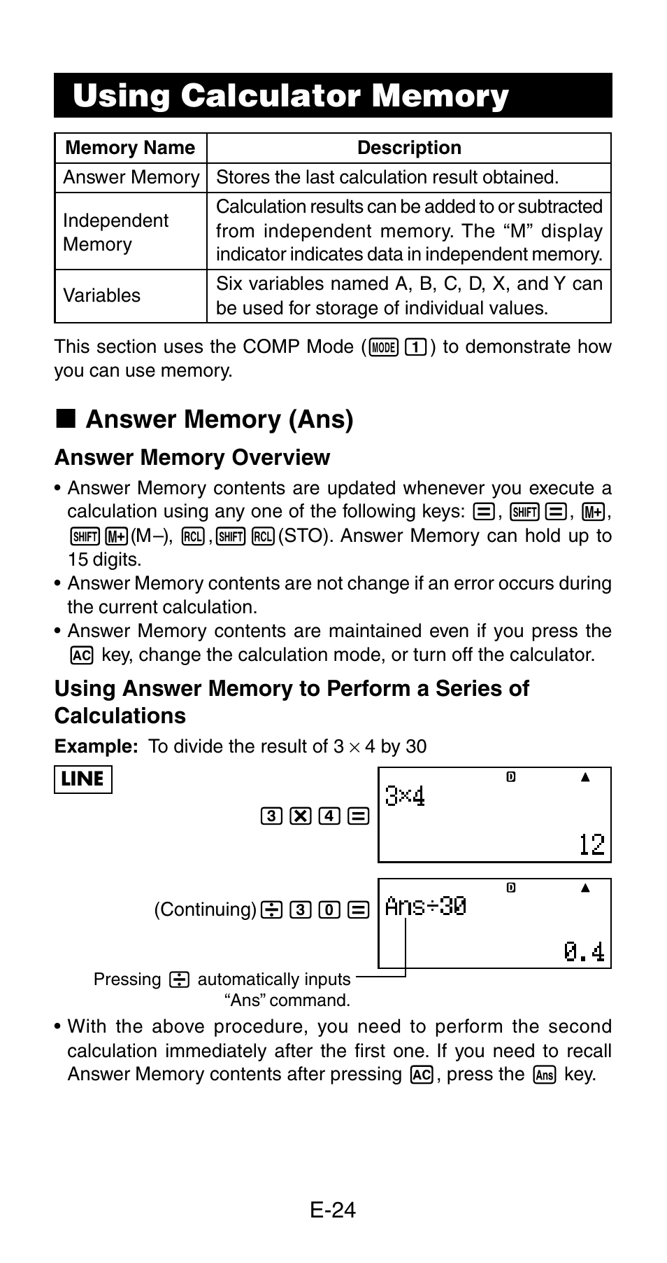 Casio fx-115ES User Manual | Page 26 / 54