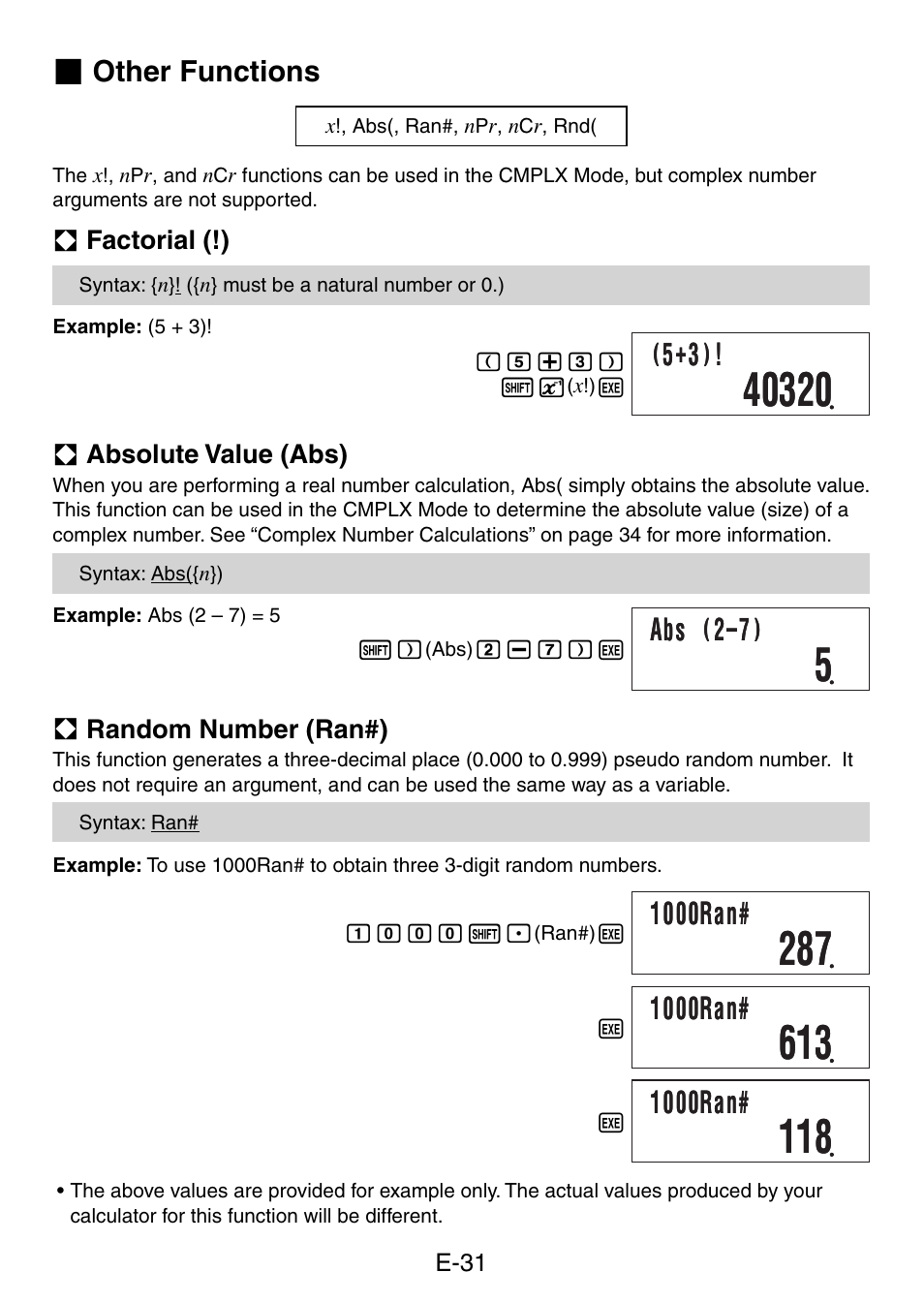 1000ran | Casio fx-50F PLUS User Manual | Page 32 / 80