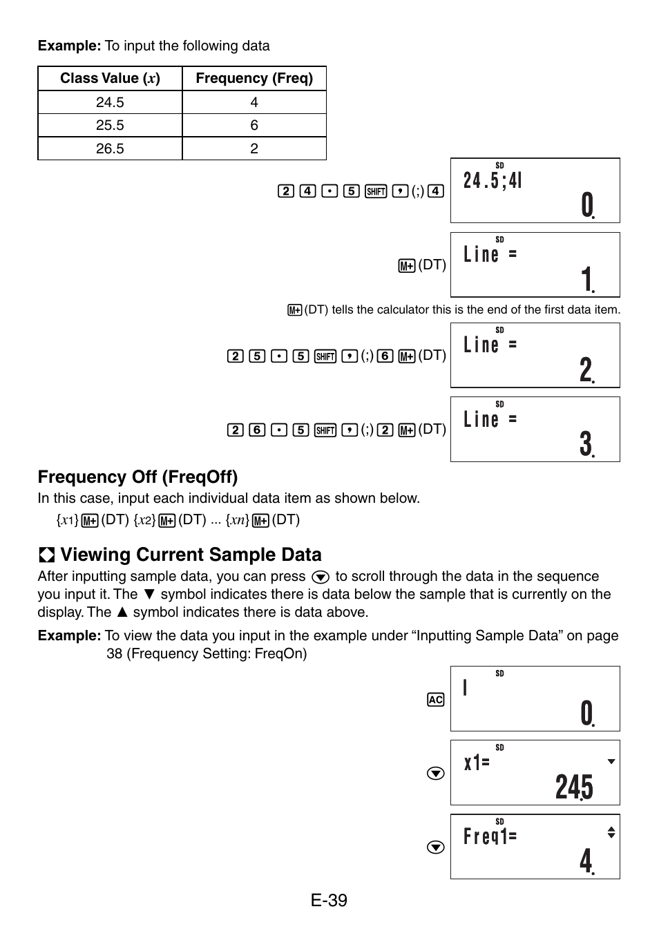 Casio fx-50F PLUS User Manual | Page 40 / 80