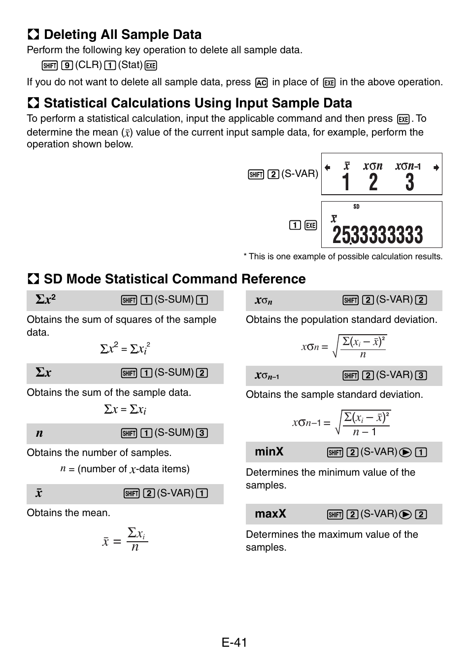 Casio fx-50F PLUS User Manual | Page 42 / 80