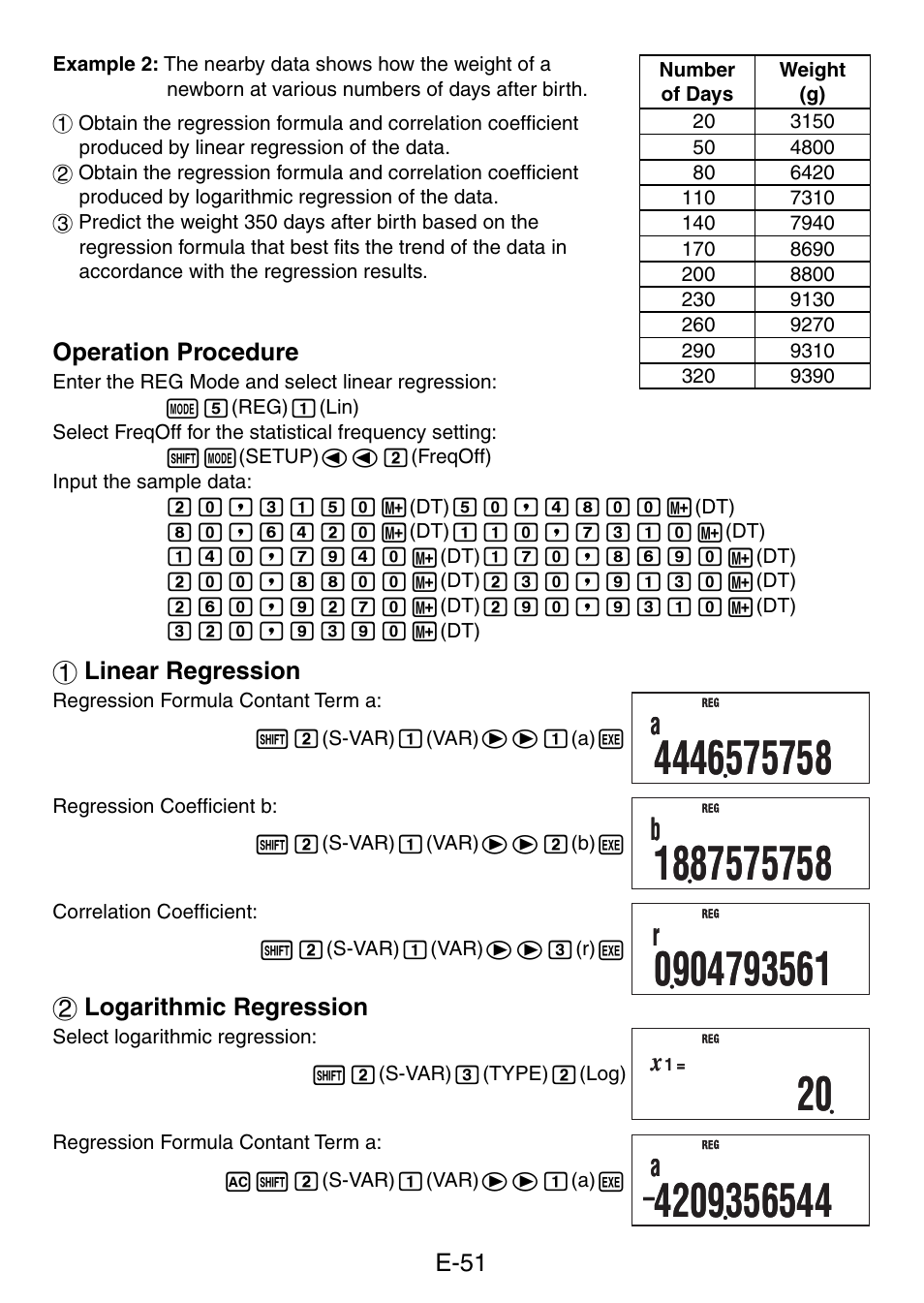 Casio fx-50F PLUS User Manual | Page 52 / 80