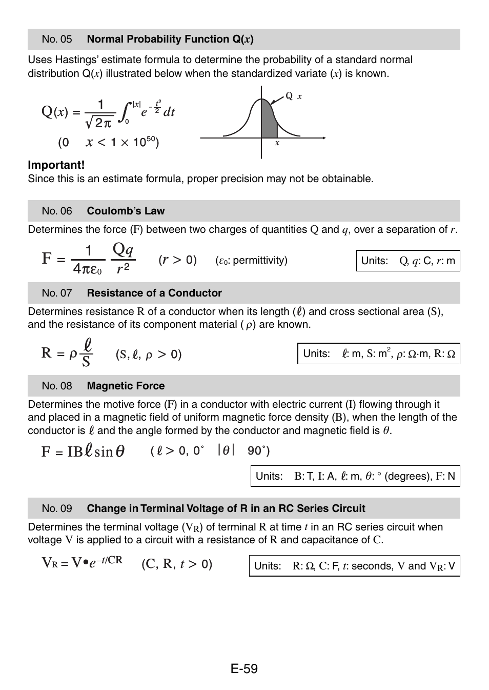 V• e | Casio fx-50F PLUS User Manual | Page 60 / 80