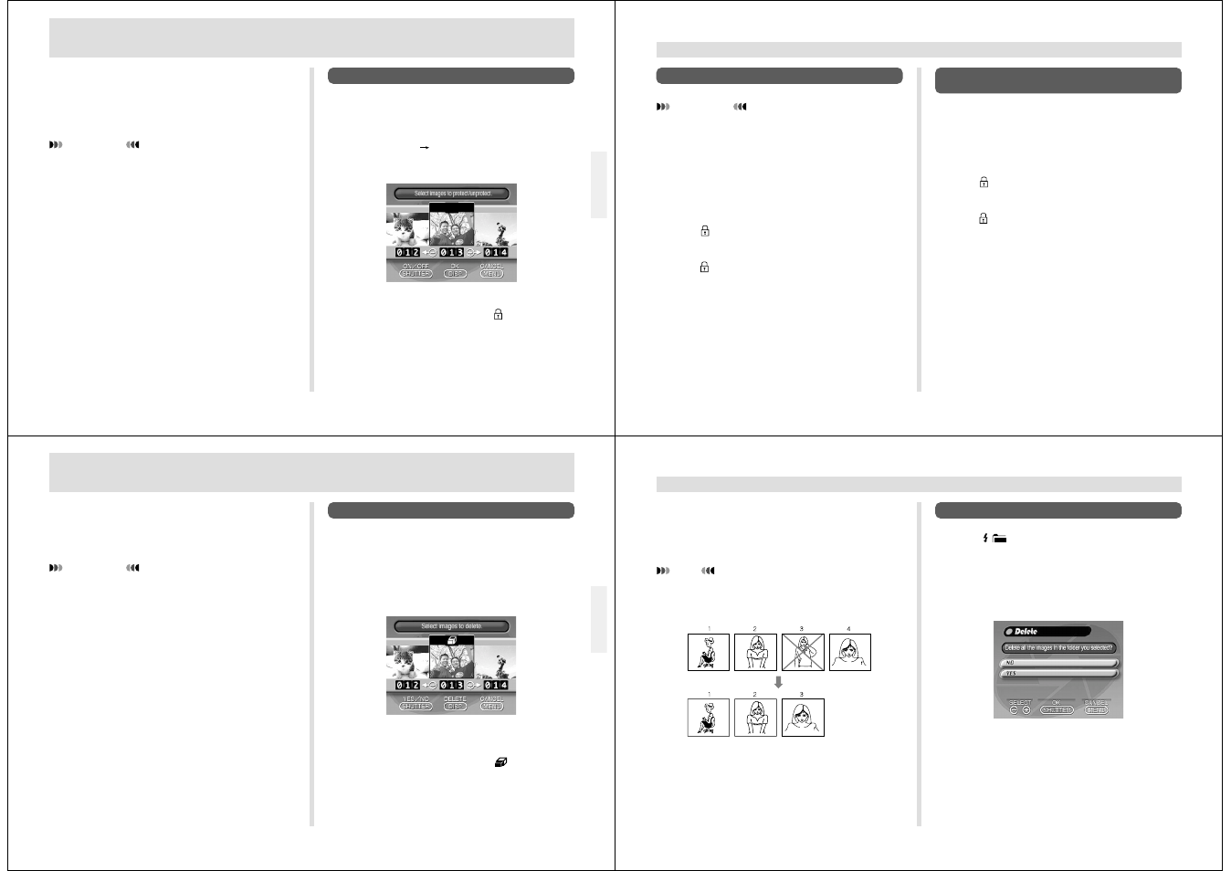 Image protection, Deleting images | Casio QV-5500SX User Manual | Page 20 / 26
