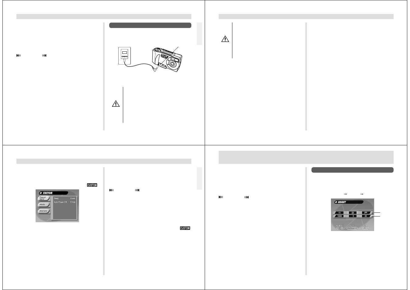 Setting the current date and time | Casio QV-5500SX User Manual | Page 9 / 26