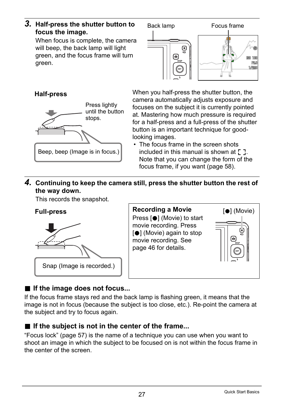 Casio EXILIM EX-Z28 User Manual | Page 27 / 137