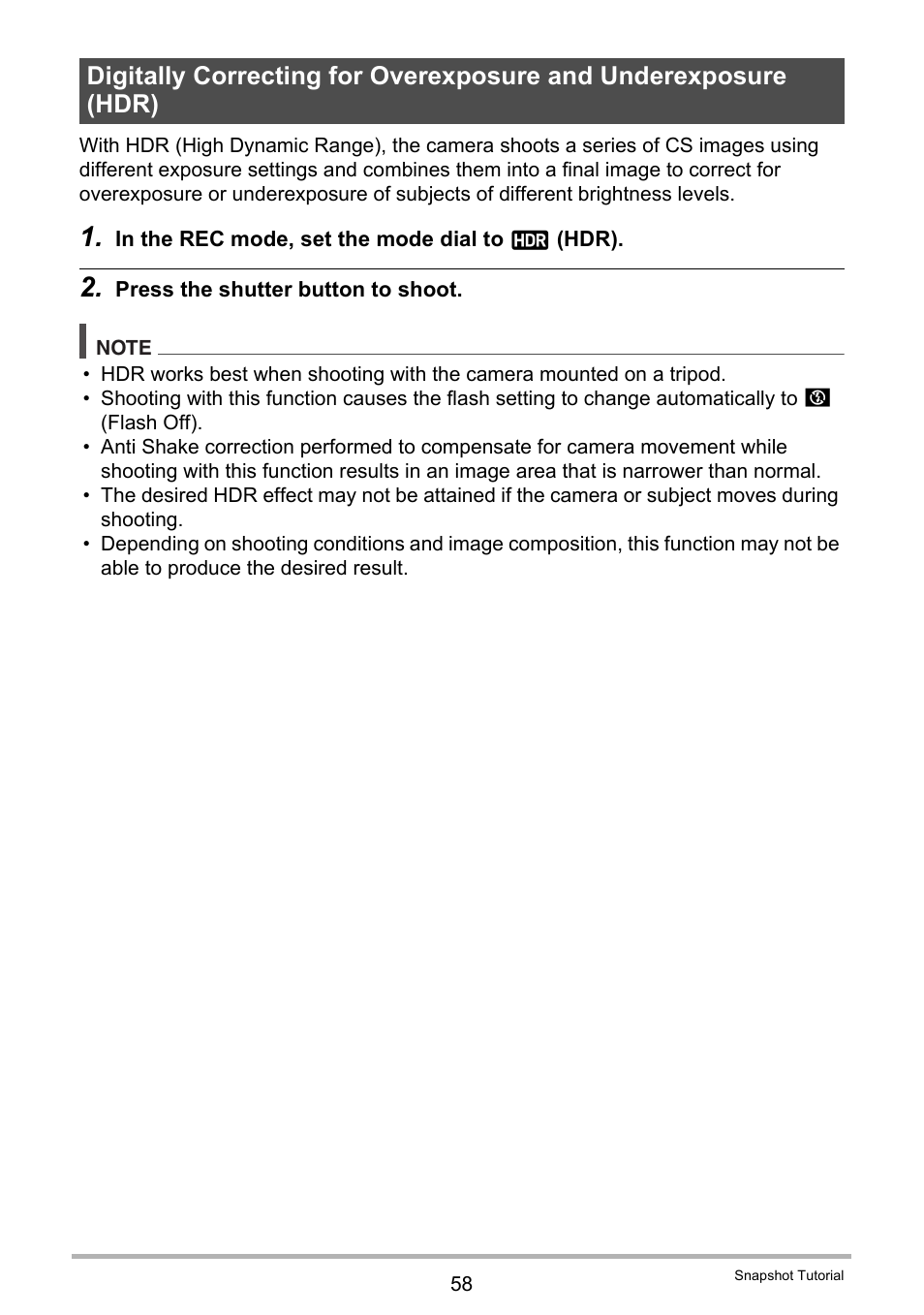 Casio EX-ZR200  EN User Manual | Page 58 / 201