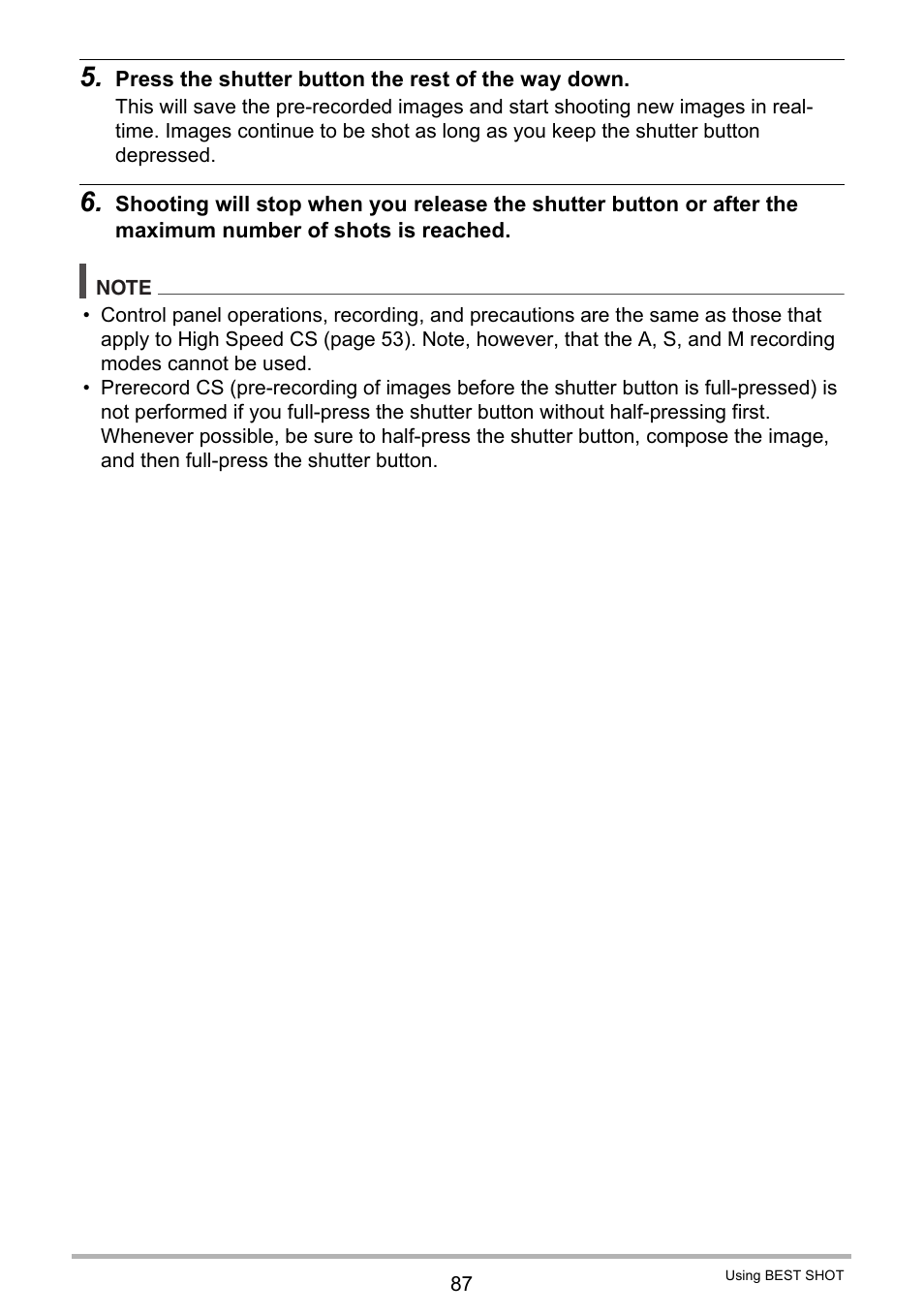 Casio EX-ZR200  EN User Manual | Page 87 / 201