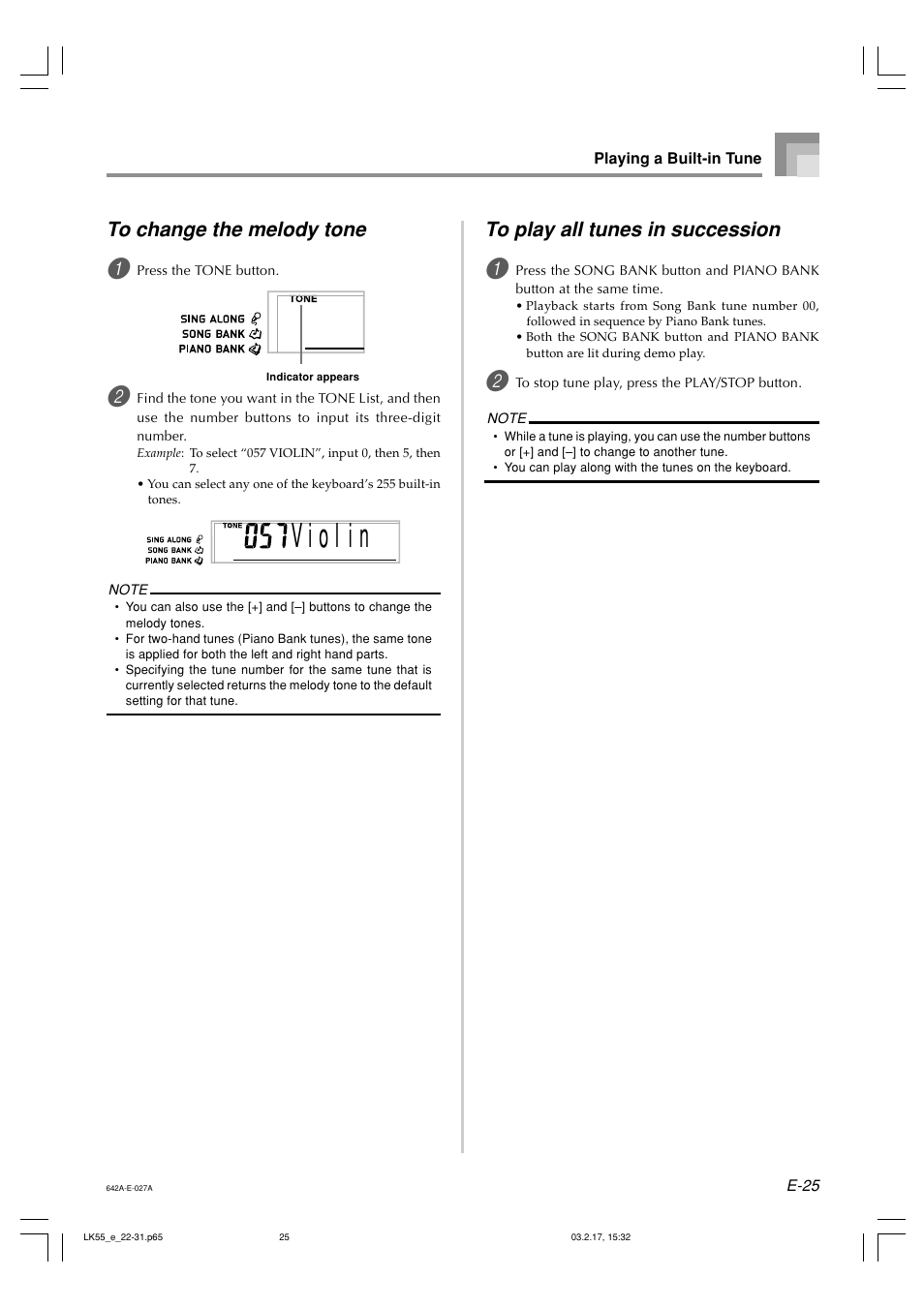 Casio LK-55  EN User Manual | Page 27 / 83