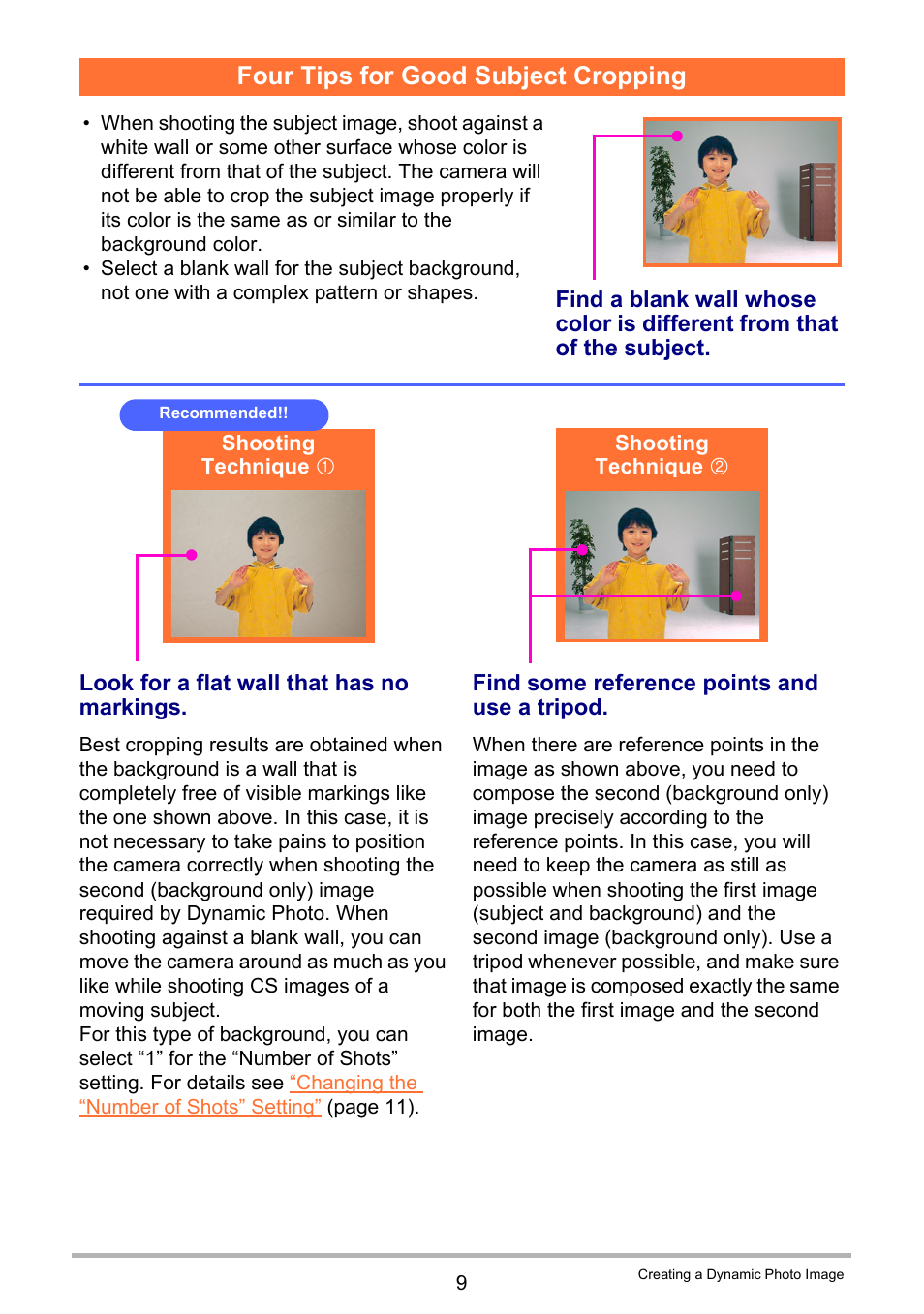 Four tips for good subject cropping | Casio EXILIM EX-Z800 User Manual | Page 182 / 187