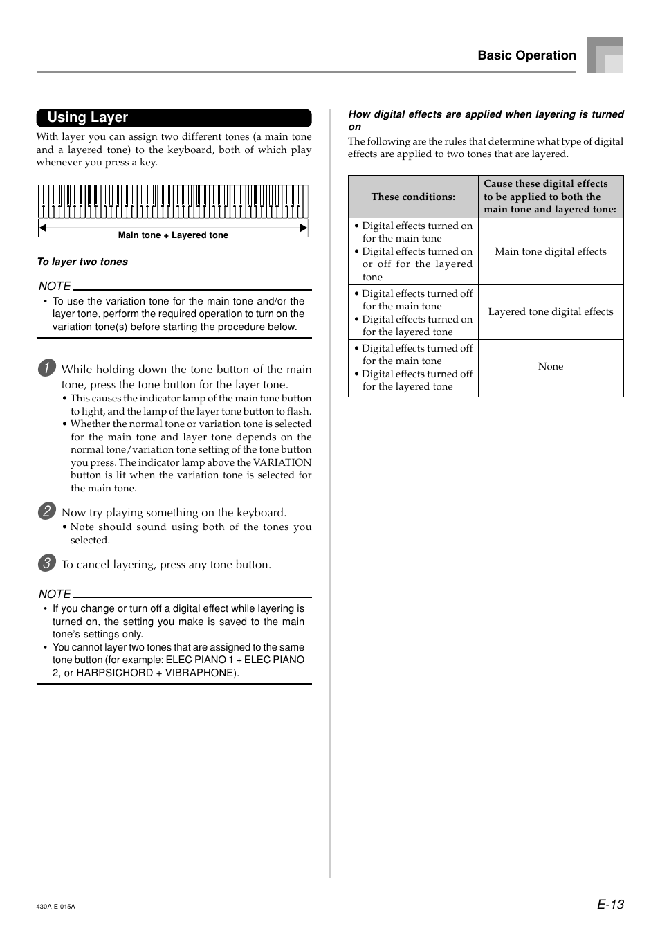 Using layer | Casio CELVIANO AP45ES1C User Manual | Page 15 / 53