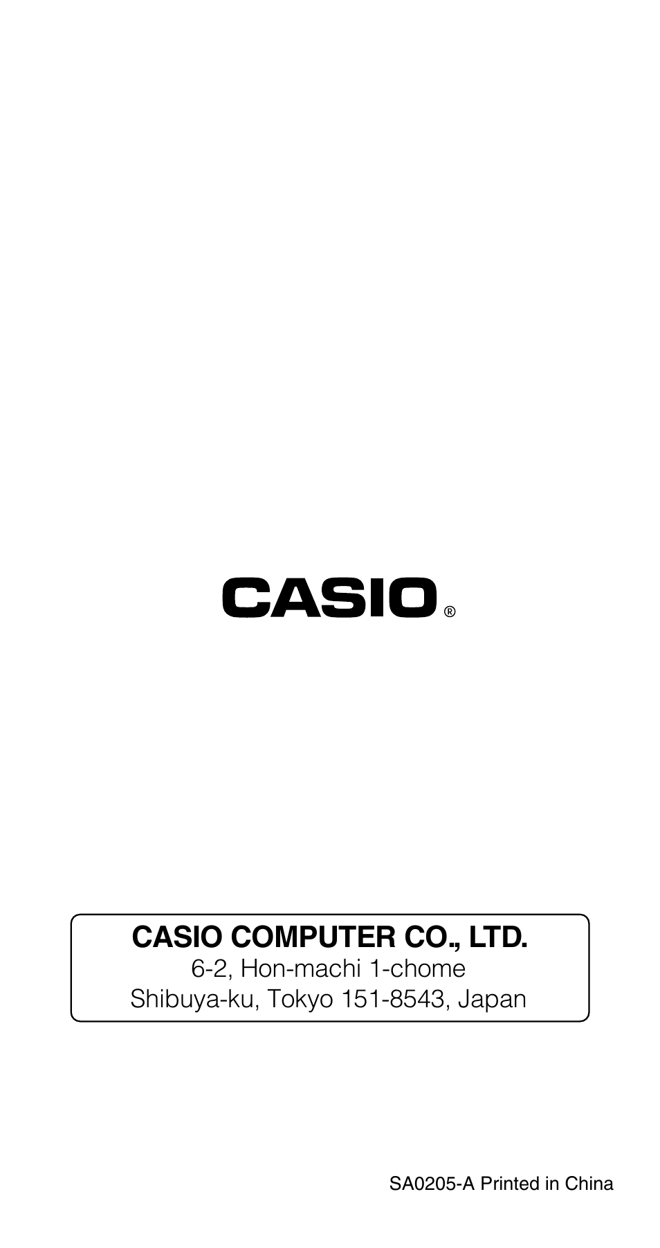 Casio computer co., ltd | Casio FX-820MS User Manual | Page 38 / 38