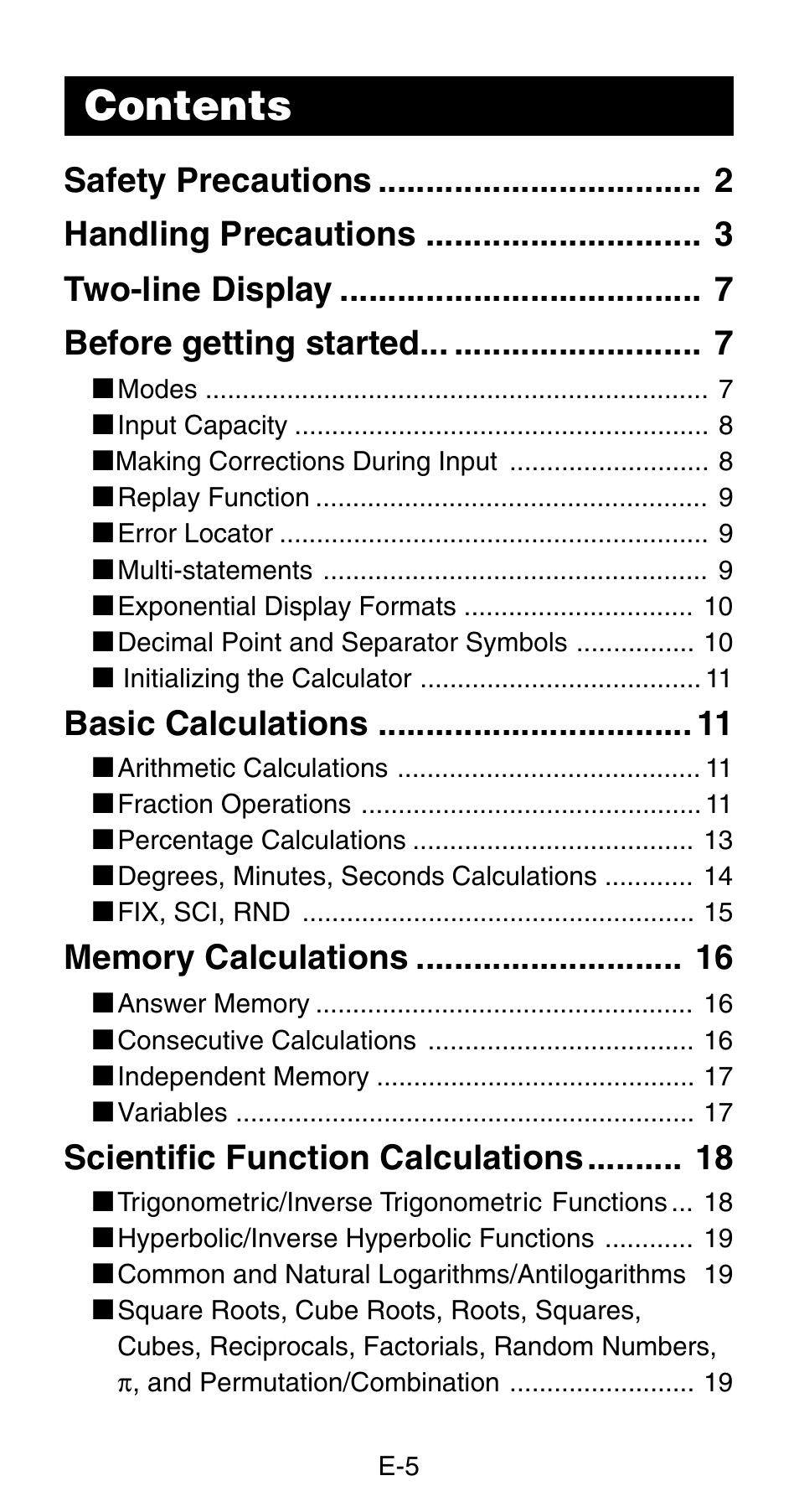 Casio FX-820MS User Manual | Page 7 / 38
