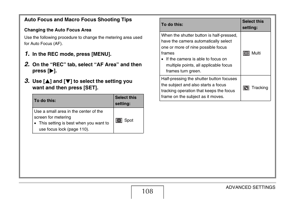 Casio EX-Z1050 User Manual | Page 108 / 252