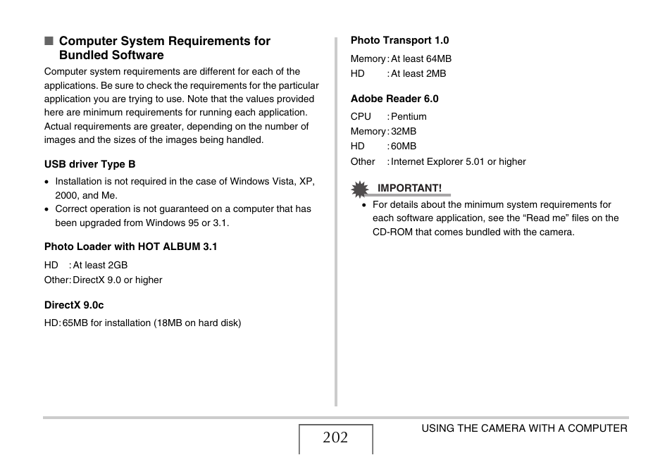 Casio EX-Z1050 User Manual | Page 202 / 252