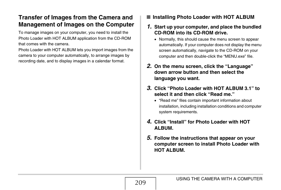 Casio EX-Z1050 User Manual | Page 209 / 252