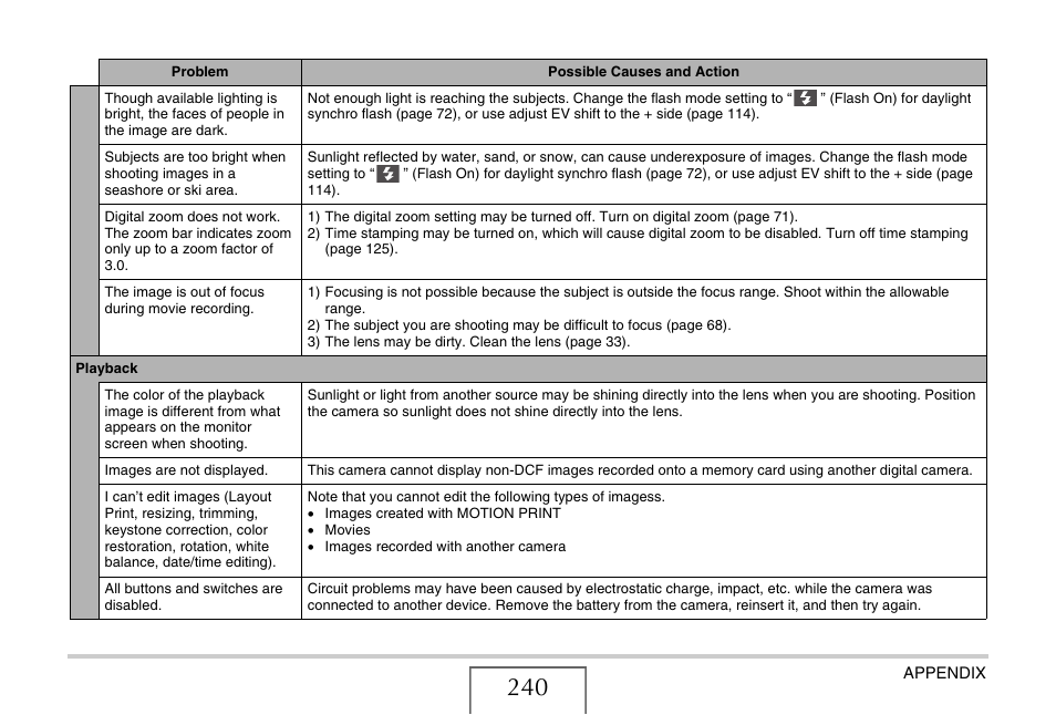 Casio EX-Z1050 User Manual | Page 240 / 252