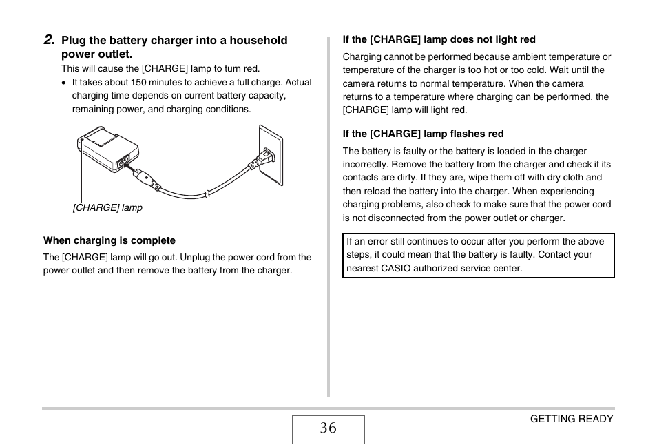 Casio EX-Z1050 User Manual | Page 36 / 252