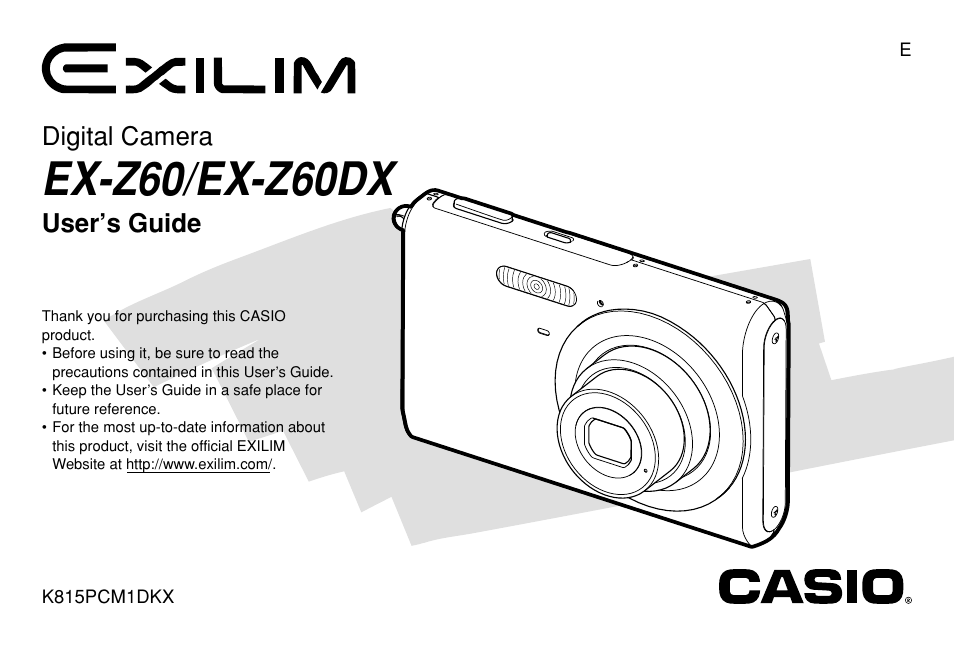 Casio EX-Z60 User Manual | 256 pages