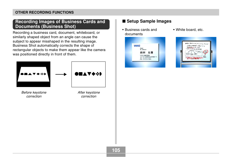 Casio EX-Z60 User Manual | Page 105 / 256