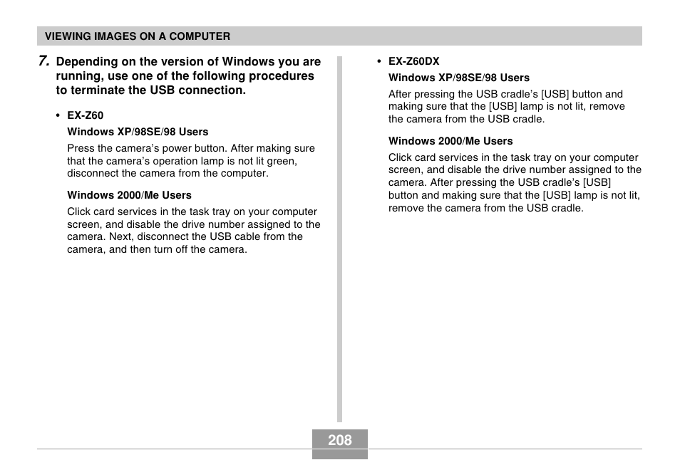 Casio EX-Z60 User Manual | Page 208 / 256