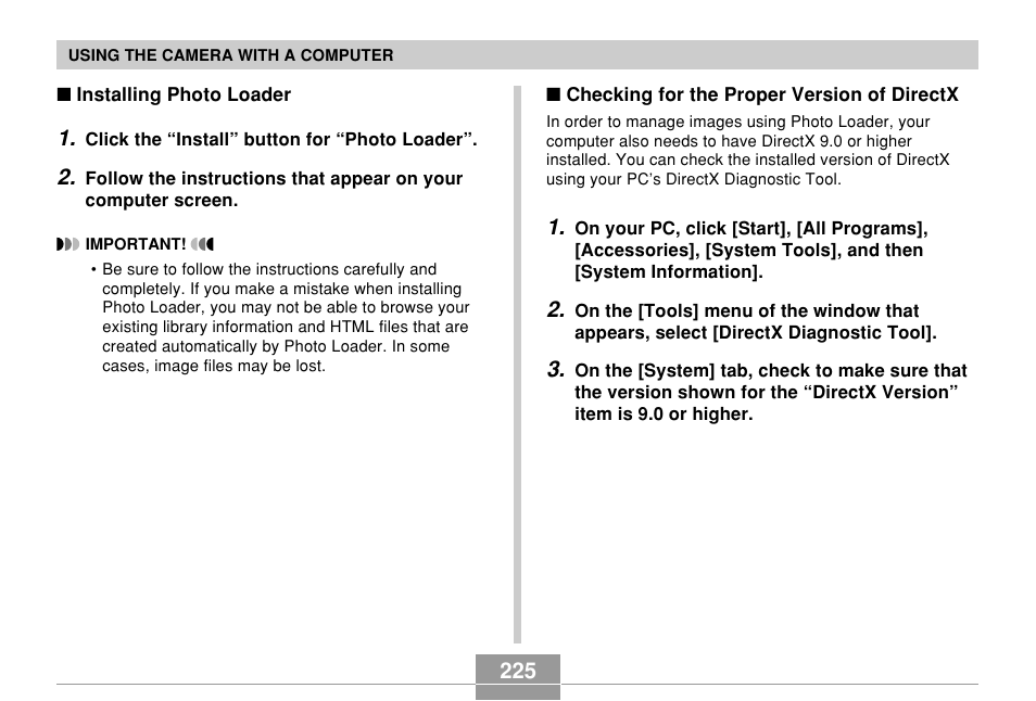 Casio EX-Z60 User Manual | Page 225 / 256