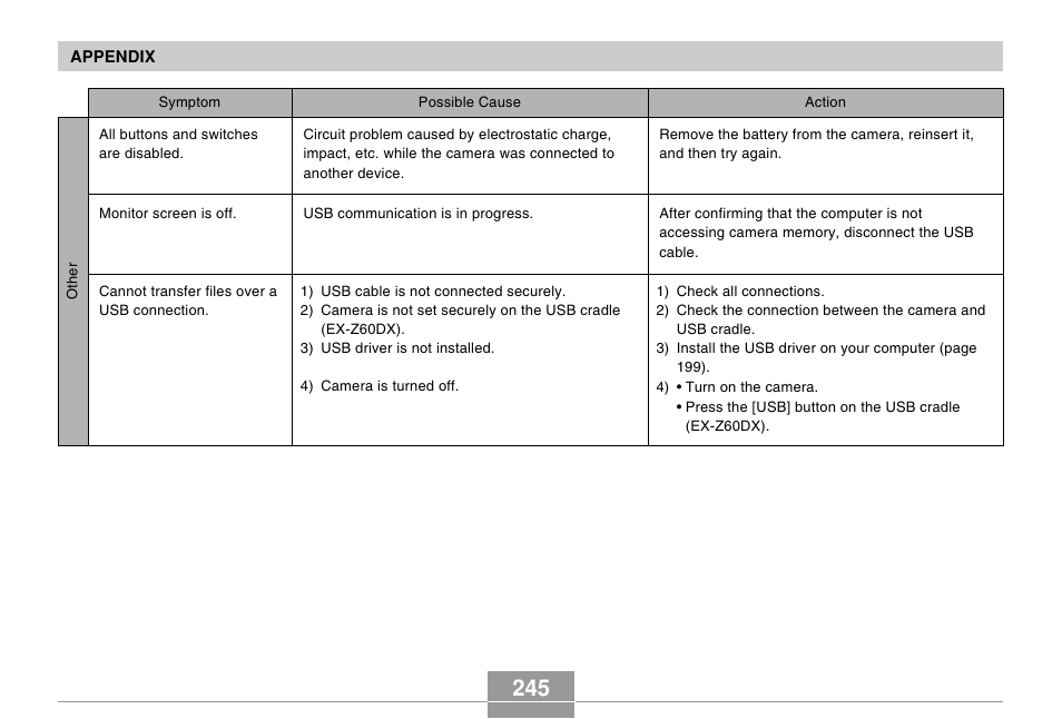 Casio EX-Z60 User Manual | Page 245 / 256