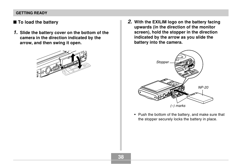 Casio EX-Z60 User Manual | Page 38 / 256