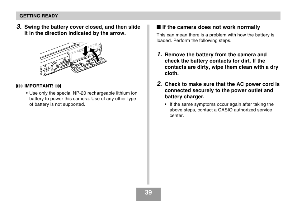 Casio EX-Z60 User Manual | Page 39 / 256