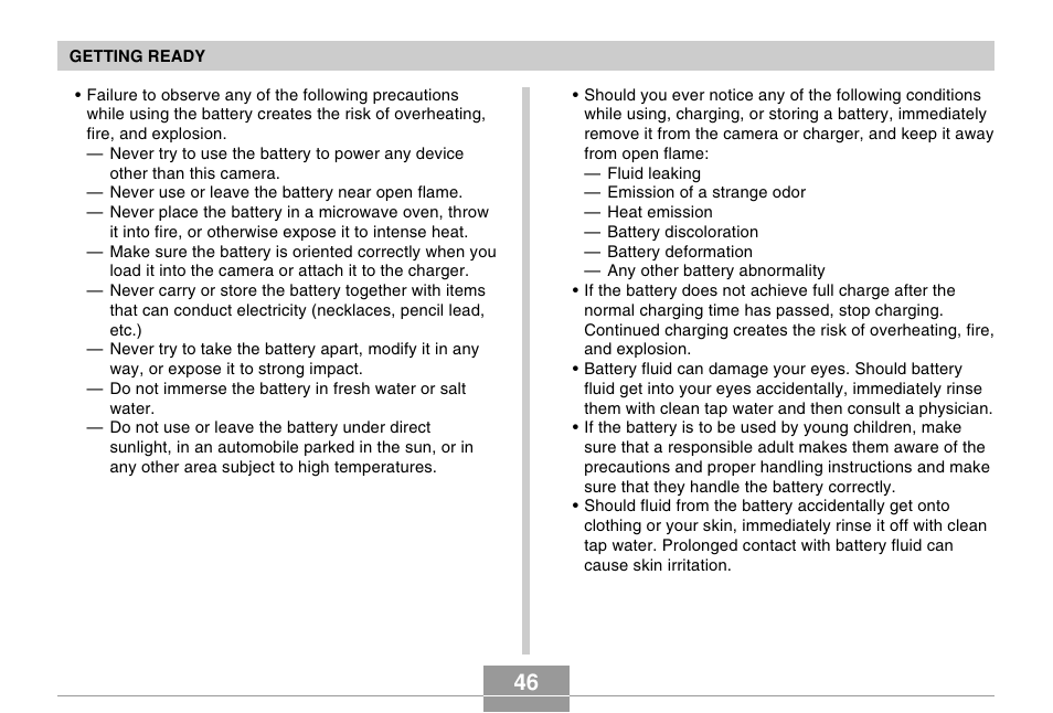 Casio EX-Z60 User Manual | Page 46 / 256