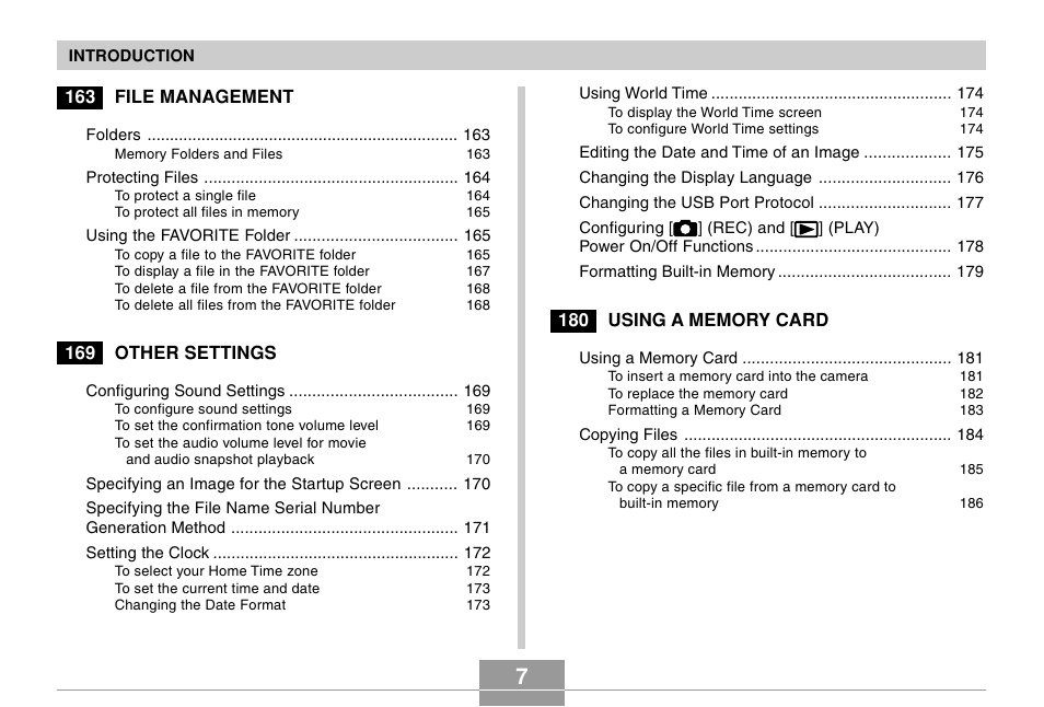 Casio EX-Z60 User Manual | Page 7 / 256